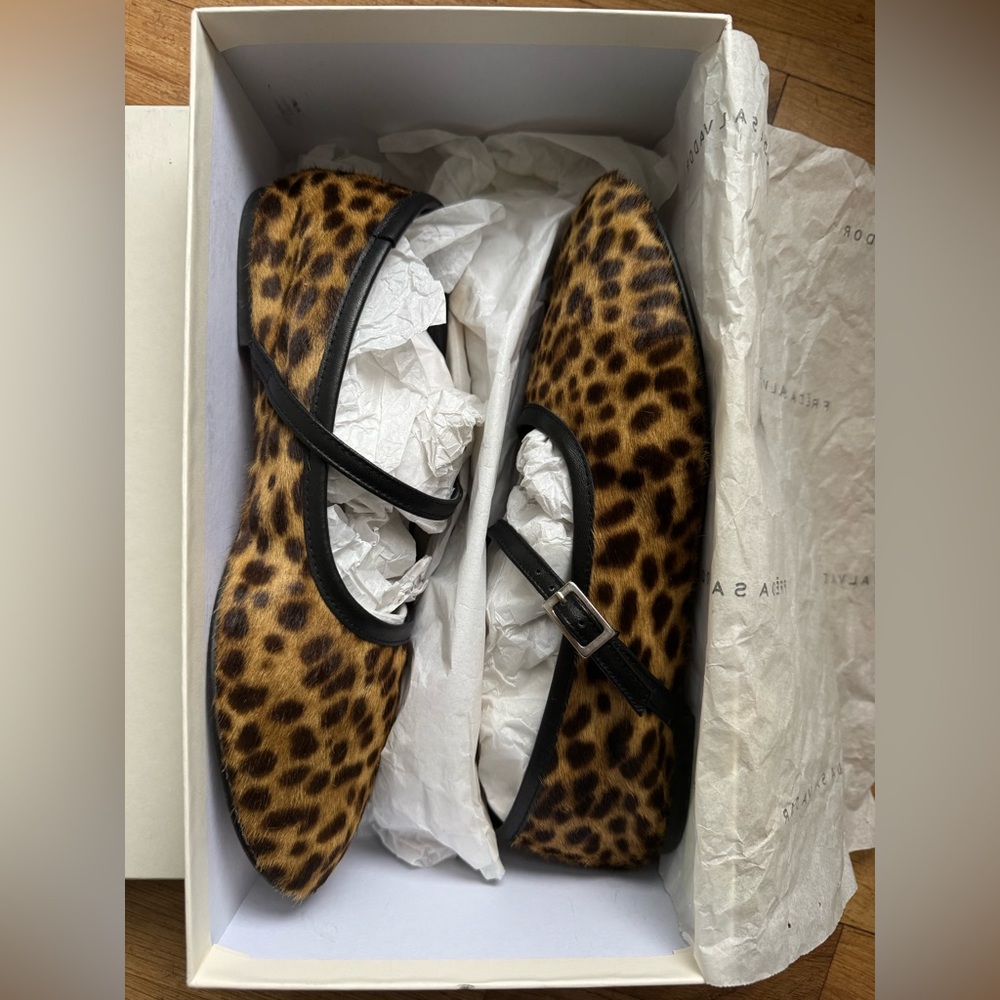 Freda Salvador Laurel Mary Jane, Limited Edition Leopard Haircalf, 7.5 - Picture 2 of 11